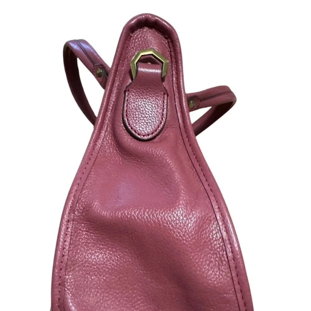 orYANY Sarah Pebble‎ Leather Satchel Crossbody Marsala with Braided Detail